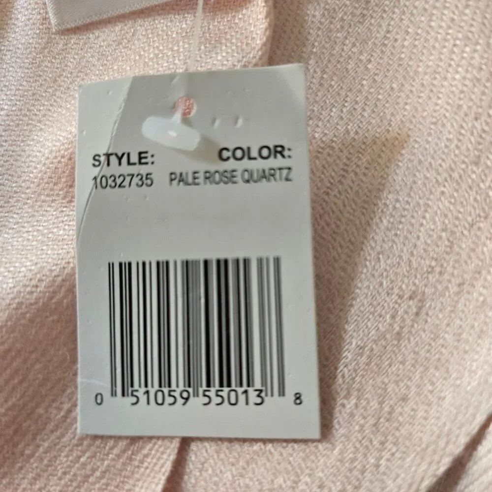 Isa & Stef Womens Shawl Fringe Wrap Scarf 78 x 27 Pale Rose Quartz Color